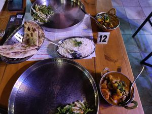 Main meal at Naamaste Indian Restaurant in Paphos