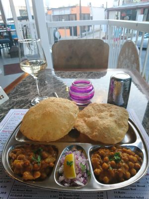 Amazing vegan meal with so much flavour! at Naamaste Indian Restaurant in Paphos