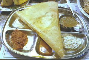 Masala dosa at Naamaste Indian Restaurant in Paphos