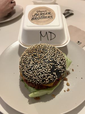   at Vegan Burger Brothers in Amsterdam