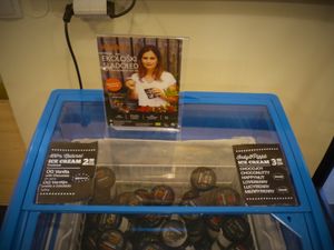 ice cream available at Organic Garden in Ljubljana