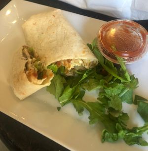 Veggie wrap . at enVie in New Orleans