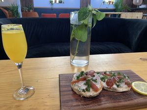 Bagel  at Falcon Coffee Bar in Nashville