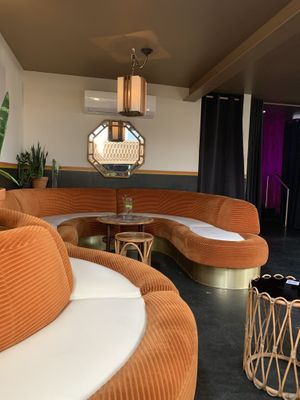 Nice lounge area at Falcon Coffee Bar in Nashville