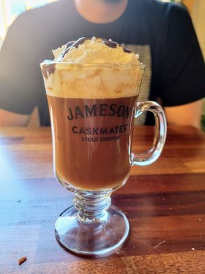 Irish coffee at Falcon Coffee Bar in Nashville
