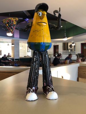 Local artwork at Mellow Mushroom in Paducah