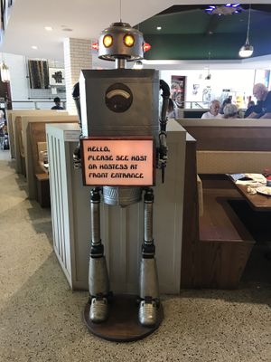 Robots are taking over at the Mellow Mushroom.  at Mellow Mushroom in Paducah