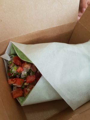 vegan burrito at La Toreta in Chame