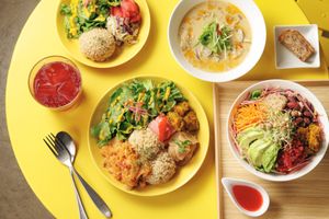 Seasonal colors on every plate — fresh organic vegetables and fermented flavors change daily with what's in season. Vegan option available. 100% gluten-free & additive-free. at L for You in Tokyo