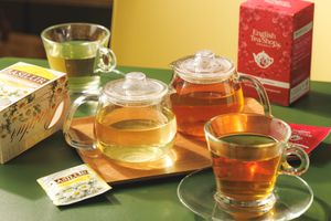 Seasonal wellness in a cup — organic teas paired with the changing flavors of each season. All colors on our menu come from nature. at L for You in Tokyo