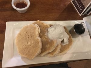 Traditional with syrup   at The Pancake Manor in Brisbane