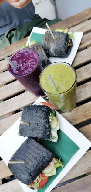 Great breakfast food at Vegano Cafe in Krakow