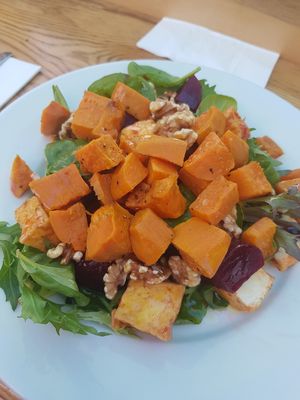 Pumpkin salad at The Possum Shed in Westerway