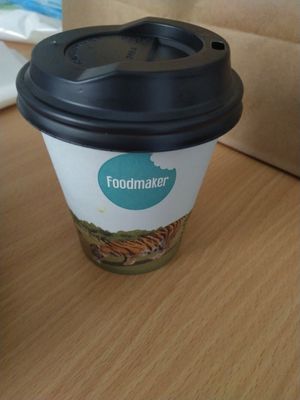 Matcha latte on the go at Foodmaker - Square in Brussels