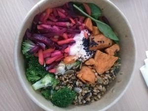 Sweet potato Buddha bowl at Foodmaker - Square in Brussels