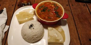 Vegan chilli sin carne at Monkey Republic in Kampot