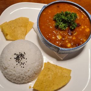 Chili sind carne at Monkey Republic in Kampot