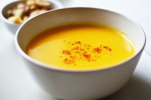 Supa crema de dovleac at Pofta de Verde in Constanta