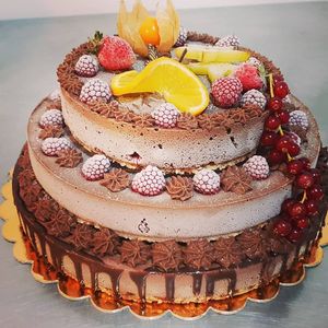 Tort vegan ciocolata at Pofta de Verde in Constanta