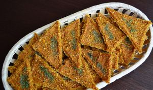 CRACKERSI CU PORUMB SI MORCOV at Pofta de Verde in Constanta