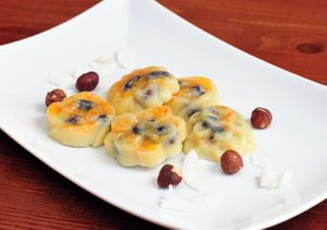 Ciocolata alba raw vegana at Pofta de Verde in Constanta