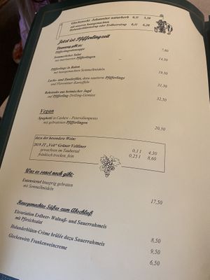 Vegan options  at Glocke in Rothenburg Ob Der Tauber