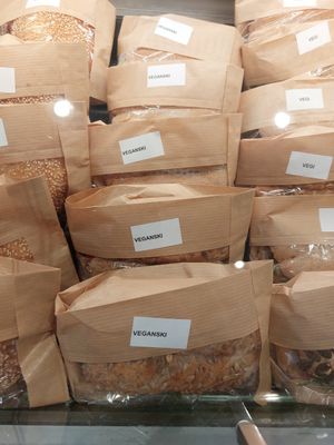 Vegan filled sandwiches (only in the morning) at Hiša Kruha in Maribor