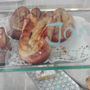 Vegan version of palmier. Puff pastry.  at A Vegana in Portimao