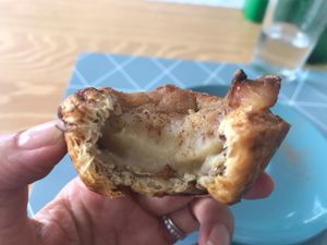 Pastel de nata at A Vegana in Portimao