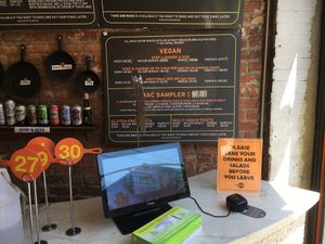 Vegan menu at S'MAC in New York City