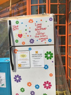 Community fridge to help those in need. at S'MAC in New York City