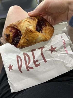 Berry croissant delectable   at LGW - Pret A Manger -  ST in Horley