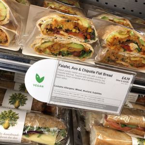Vegan sandwich at LGW - Pret A Manger -  ST in Horley
