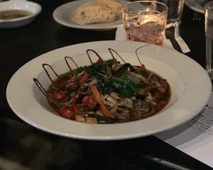 Noodle bowl vegan  at Diamondback Grill in Winston-salem
