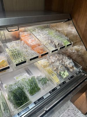 Ingredients  at Vege Creek 蔬河 - 101 in Taipei