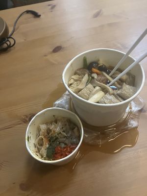 the cup‘s bottom didn’t survive   at Vege Creek 蔬河 - 101 in Taipei