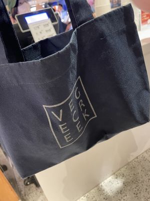 Bags to collect your ingredients - Vege Creek, Taipei  at Vege Creek 蔬河 - 101 in Taipei