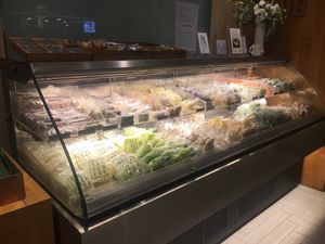 There are so many noodles, veggies, and mock meats to choose from at Vege Creek 蔬河 - 101 in Taipei