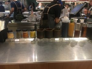 At the end add in any of these sauces, oils, or powders for free at Vege Creek 蔬河 - 101 in Taipei