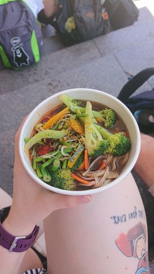 Very large portions. To go bowl. at Vege Creek 蔬河 - 101 in Taipei