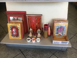 Shrine at Huong Sen Tofu in Sacramento
