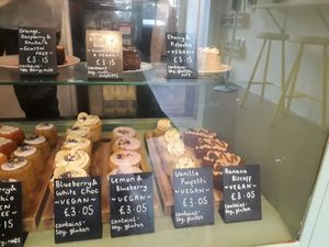 The vegan cakes (March 2023) at Sift in Otley