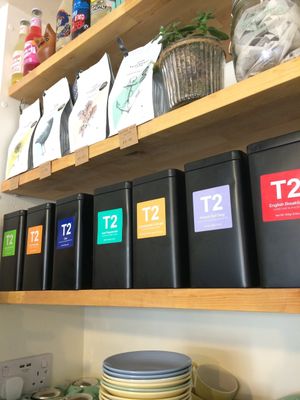 We serve delicious loose leaf. T2 Teas at Sift in Otley