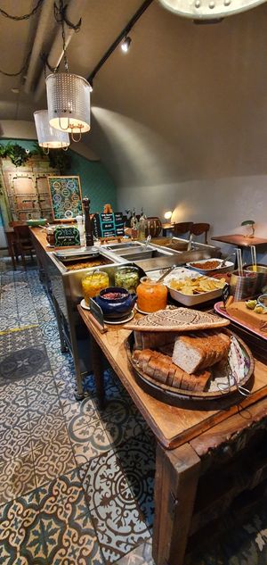 Buffet at Hermans in Stockholm