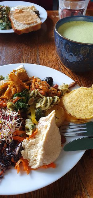 Buffet at Hermans in Stockholm