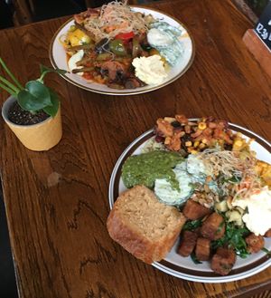 Food coma incoming at Hermans in Stockholm