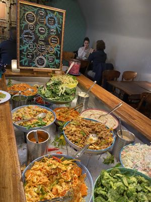 Salads/cold dishes   at Hermans in Stockholm