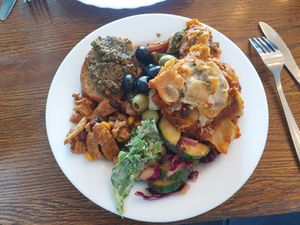 The food was great, the ingredients all seemed very fresh, and the price was fair. at Hermans in Stockholm