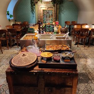 Buffet at Hermans in Stockholm