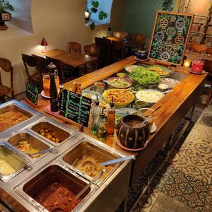 Buffet at Hermans in Stockholm